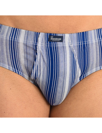 imagem de Slips Homem Striped Azul2