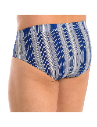 imagem de Slips Homem Striped Azul4