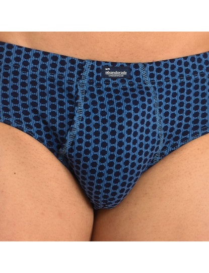 imagem de Slips Homem Azul -azul estampado2