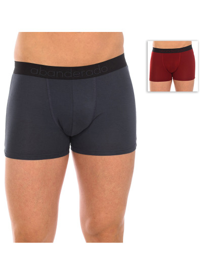 imagem de Pack 2 Boxers Homem Sensitive Bamboo Cinza e Bordeaux2