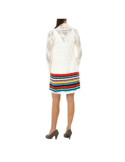 imagem de Cardigan Senhora Branco-multicolor3