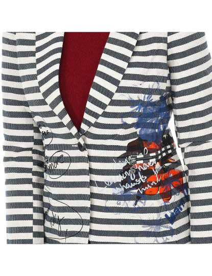 imagem de Blazer Senhora Azul Navy, Branco2