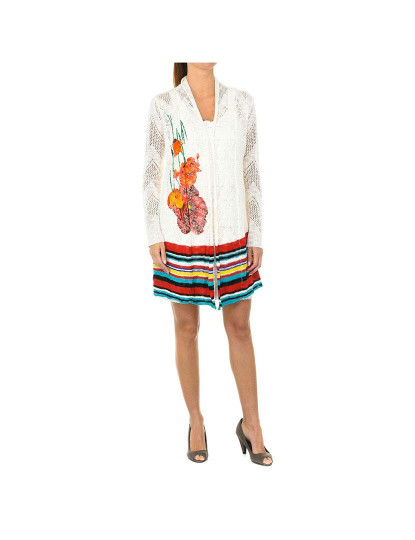 imagem de Cardigan Senhora Branco-multicolor1