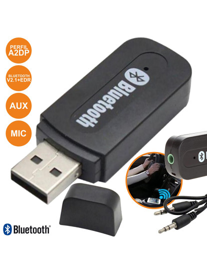 imagem de Receptor Áudio Bluetooth C/ Cabo Aux PROK                   1