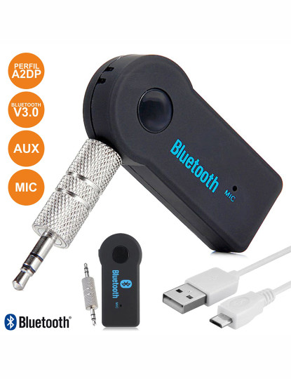 imagem de Receptor Áudio Bluetooth C/ Adaptador Aux                   1