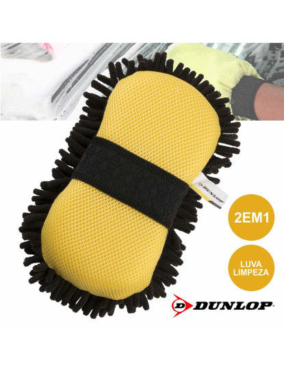 imagem de Luva De Limpeza Automóvel Microfibras 2em1 Dunlop           1