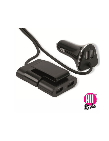 imagem de Adaptador Isqueiro 12V/24V / 4 USB 5V 4.8A 165cm            1