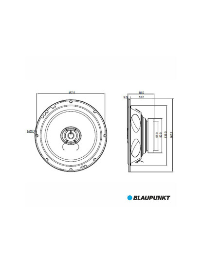 imagem de Conjunto 2 Colunas Auto 2 Vias 250W 6.6 BLAUPUNKT          2