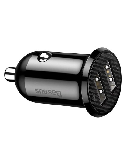 imagem de Adaptador Isqueiro 2x USB 4.8A Grain Pro BASEUS             3