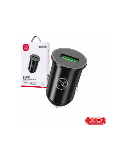 imagem de Adaptador Isqueiro QC 3.0 1USB 18W PD Preto XO              1