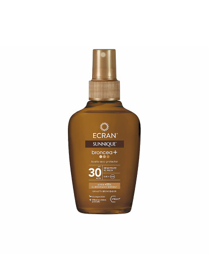 imagem de Óleo Seco Vaporizador  Ecran Sunnique Broncea+ Spf30 100 Ml1