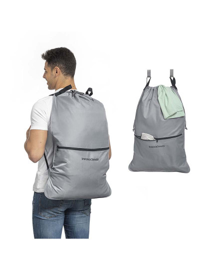 imagem de Clepac InnovaGood bolsa-mochila para roupa suja4