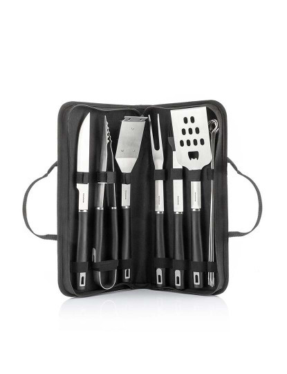 imagem de Kit de utensílios para churrasco de 12 peças BBSet InnovaGoods com estojo6