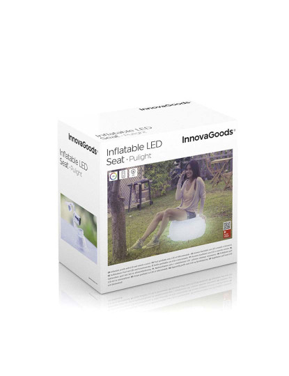 imagem de Assento Insuflável com LED Multicolor e Comando Remoto Pulight InnovaGoods2