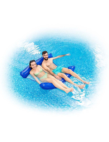 imagem de Rede Dupla Flutuante de Água Twolok InnovaGoods para Piscina5