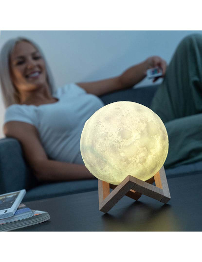 imagem de Lâmpada LED Recarregável Luna Moondy InnovaGoods1