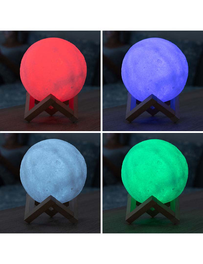 imagem de Lâmpada LED Recarregável Luna Moondy InnovaGoods5