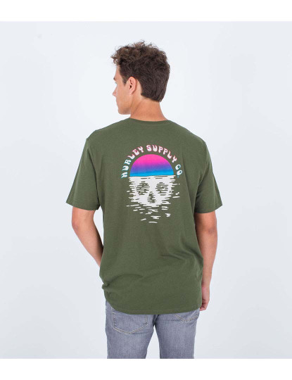 imagem de T-Shirt Homem Evd Skull Driftin Ss Charcoal Fern 4