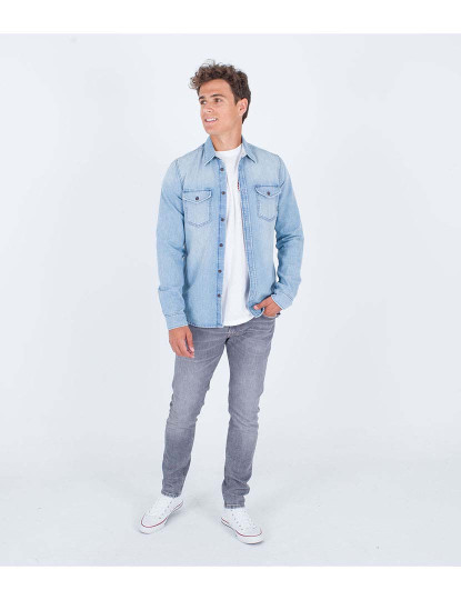 imagem de Camisa Homem M Oceancare Denim Ls Woven Ligth Denim22 5