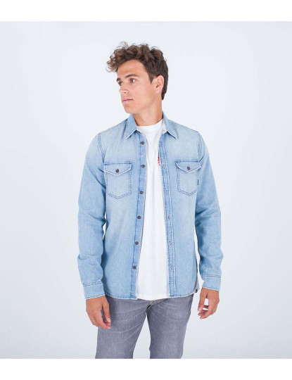 imagem de Camisa Homem M Oceancare Denim Ls Woven Ligth Denim22 1