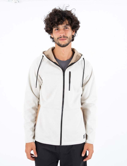 imagem de Hoodie Homem Wilder Heat+ Full Zip Hood Bone 1