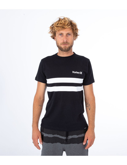 imagem de T-Shirt Homem Oceancare Block Party Ss Light Carbon 1