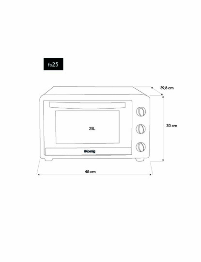 imagem de Mini Forno Elétrico FO2512