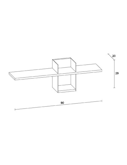 imagem de Prateleira De Parede Yasemin Wengué3