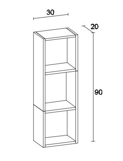 imagem de Prateleira De Parede Begonya 2 Carvalho Claro 4