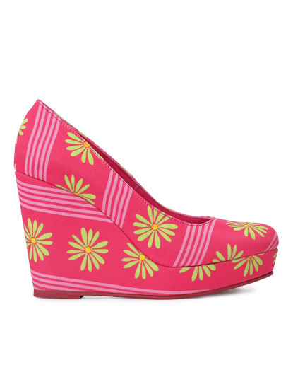 imagem de Sapatos com Plataforma Fuchsia-Flor-Pistacho1