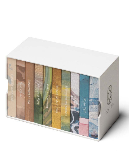 imagem de The Sentier Full Experience Set (10pcs): Parisian Embrace + Path of Lemons + Balade in Autumn + Rán + Le Marais + Rose Taif + Monde à part + Mémoire du temps + Esteemed Musk + Oud Gaiac 1