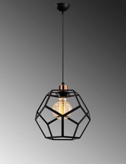 imagem de Candeeiro Teto Degirmen-MR-101 Preto Bronze4