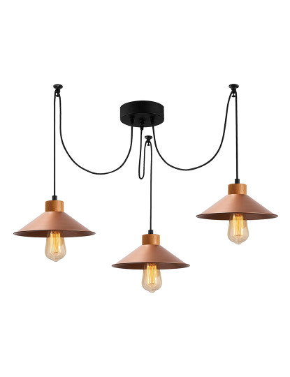 imagem de Candeeiro Teto Manavgat-N-548 Cobre1