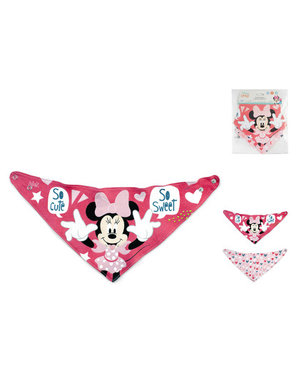 imagem de Conjunto De 2 Babetes De Bandana Com Ícone Da Minnie1