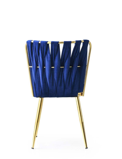 imagem de Pack 4 Cadeiras Dourado Azul Navy4