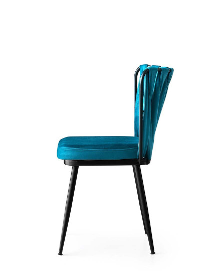 imagem de Pack 2 Cadeiras Preto Azul3
