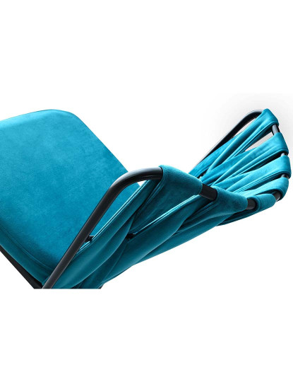 imagem de Pack 4 Cadeiras Preto Azul5
