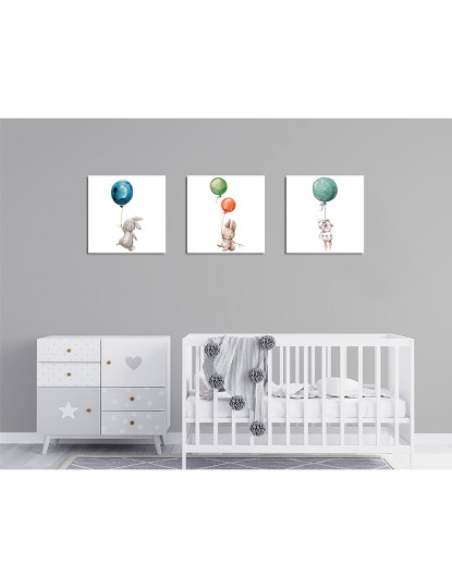 imagem de Pintura Decorativa Tela (3 peças) Multicor1