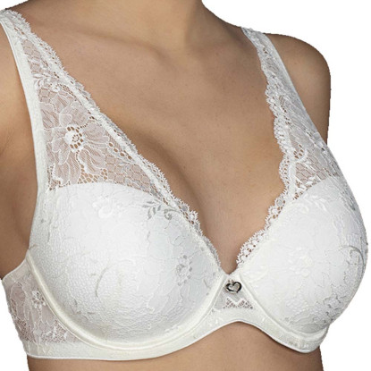 imagem de Soutien Estilo Bralette com Arame, Push-Up Copa B (Irina + 1) Marfim 1