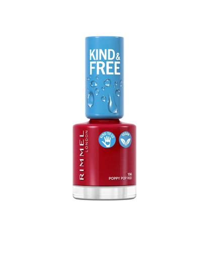 imagem de Kind & Free Nail Polish #156-Poppy Pop Red 8 Ml1