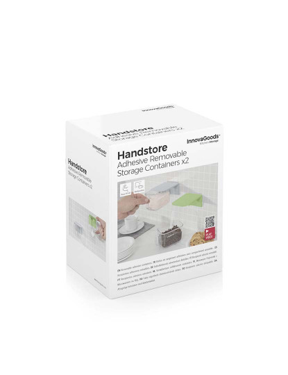 imagem de Recipientes de Cozinha Adesivos e Amovíveis Handstore Pack de 2 uds2