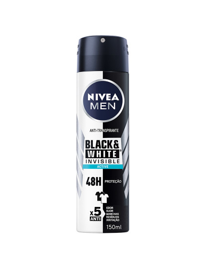 imagem de Spray Men Invisible for Black & White Active 150ml1