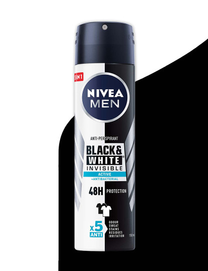 imagem de Spray Men Invisible for Black & White Active 150ml3