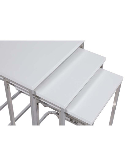 imagem de Mesa Aninhamento 3 peças Zigon Branco4