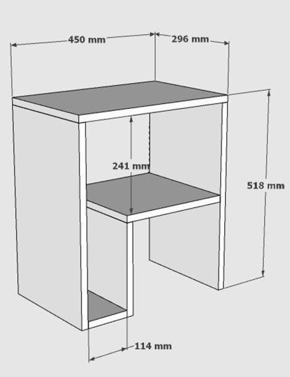 imagem de Mesa Apoio Yepa Sapphire Oak4