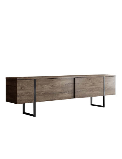 imagem de Móvel Tv Luxe Walnut Preto6