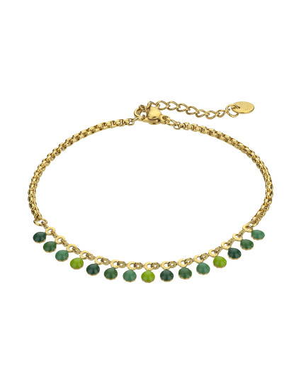 imagem de Pulseira de Senhora Dourado, verde1