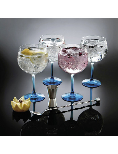 imagem de Conjunto de Cocktail Luminarc Fiesta Combinados Color Gin Gin Multicolor Vidro 6 Peças6