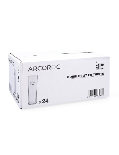 imagem de Conjunto de Copos Arcoroc   Transparente Tubo 24 Unidades Vidro 270 ml3