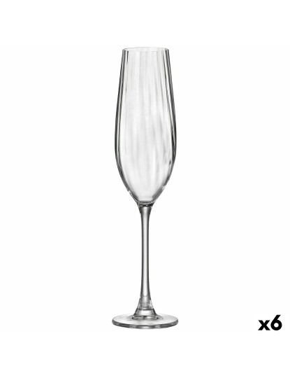 imagem de Copo de champanhe Bohemia Crystal Optic Transparente Vidro 260 ml (6 Unidades)2